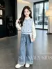Conjunto de otoño para niña, nueva colección de otoño 2026, ropa de alta gama estilo coreano para niños
