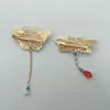 Novo Grampo de Cabelo Borboleta Estilo Chinês Clipe Lateral de Alta Qualidade Cartão de Cabelo Fluido Acessório de Cabeça Hanfu Clipe Lateral Grampo Acessórios de Cabelo Elegantes