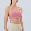 Sujetador Deportivo para Mujer Espalda Hermosa Yoga Pilates Entrenamiento Fitness Chaleco Integrado sin Espalda Ropa Interior para Correr a Prueba de Golpes