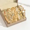 Pulsera estilo transfronterizo europeo y americano con diseño de lazo, serpiente y árbol de la vida, completamente incrustada con diamantes, una pieza moderna y única para mujeres, disponible al por mayor