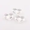 Color Caramelo Transparente Corazón Grande Forma de Corazón Colgante Acrílico Colgante para Llavero DIY Accesorios para Joyería Accesorios Material
