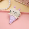 Tela Nueva de Primavera Cono de Gato Muñeco de Dibujos Animados Broche Gatito Creativo Accesorios para el Cabello de Niños