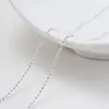 Cadena de cuentas Cadena metálica electrochapada Cadena de cuentas redondas para DIY Material para collar Cadena Cadena semiacabada Accesorios de cadena Disponibles para venta al por mayor