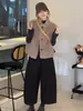 Impresionante Chaleco de Lana de Cordero con Cuello Alto para Mujer, Ropa de Abrigo para Invierno 2025, Nuevo Chaleco Cálido Integrado con Piel