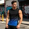 Comercio Electrónico Transfronterizo Chaleco de Bádminton de Verano para Hombre Color Degradado Secado Rápido Transpirable Chaleco Deportivo sin Mangas para Entrenamiento