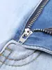 Moda Primavera y Verano Delgado Absorbente de Sudor Transpirable Color Claro Poliéster Elástico Recto Cintura Media Jeans para Hombre