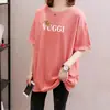 2026 Camiseta de Manga Corta Holgada Verano Nueva Talla Grande Ropa para Mujer Longitud Media Cubre el Vientre Adelgazante Top Elegante