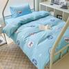Proveedores de fabricantes juego de tres piezas de ropa de cama de algodón para dormitorio de estudiantes literas juego de tres piezas 1.2m individual kit de ropa de cama para dormitorio de personal al por mayor