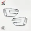 Adecuado para Ford Explorer 16-17 Parachoques Delantero Modificado Cubierta de Luz Antiniebla Marco Decorativo Galvanizado Cubierta Especial para Luz Antiniebla