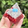 Comercio Exterior Transfronterizo Nuevo Producto Adorno Pirámide Bola de Cristal Grava de Cristal Resina Epoxi Artesanías de Escritorio para el Hogar