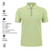 Camisas Polo de Seda de Gelo de Alta Qualidade com Zíper, Camisetas de Trabalho Corporativas Manga Curta com Gola Feitas Sob Medida com Impressão de Logo, Camisetas de Negócios para Venda