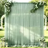 Véu de gaze transfronteiriça haste véu de véu de festa de casamento ao ar livre decoração de local de fundo de casamento arco de casamento cadeira malha