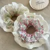 Goma para el pelo grande estilo bosque coreano con encaje, modelo nuevo 2026, suave accesorio para el pelo floral para coleta baja, moño