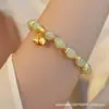Nuevo Pulsera de Imitación de Jade de Dos Generaciones Estilo Chino para Mujer, Diseño de Nicho Ins, Pulsera de Amistad DIY Versátil, Regalo para Novia
