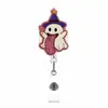 Insignia de Duende Boo Linda Brillante con Clip Retráctil para el Lugar de Trabajo, Regalo Divertido de Caricatura Original