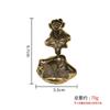Moneda de latón, sapo dorado, adornos para té, mascota, ceremonia del té, adornos de escritorio, cigarra dorada de tres patas, yuanbao, mango antiguo
