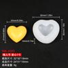 Molde de silicone de amor tridimensional para o Dia dos Namorados 2 polegadas 3 polegadas coração pêssego molde de vela de aromaterapia ferramentas de decoração para assar bolo