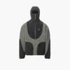 Cárdigan con capucha y cremallera de lana de cordero cálida para hombre y mujer, de punto cruzado para invierno, chaqueta cortavientos sudadera de moda para el día a día, con combinación de colores