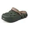 Zuecos de verano para hombre con suelas elevadas para uso en exteriores, sandalias de playa de EVA duraderas, transpirables y antideslizantes que no causan mal olor en los pies