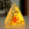 Decoraciones navideñas luz nocturna retro luminosa regalo ventana decoración de mesa accesorios estilo atmósfera lámpara