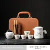 Juego de té de viaje, juego de té Kung Fu, tetera especial y tazas de té para preparar té, un juego completo de recuerdos, regalo de empresa práctico