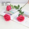 Flor artificial, rama alta, estilo chino, sala de estar, flor rosa de seda, flor decorativa para dormitorio, 3 hermosas rosas de corazón, rama alta