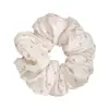 Goma para el cabello dulce y única, rellena de algodón, de satén con lunares, para mujer, con un estilo francés elegante y suave, adecuada para coletas bajas