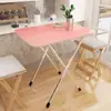 Mesa Plegable, Mesa Cuadrada, Simple y Portátil, Mesa para Puesto Exterior, Mesa de Comedor, Mesa de Comedor Simple, Mesa de Comedor Rectangular para el Hogar, Tamaño Pequeño