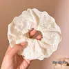 Pañuelo Cuadrado a Cuadros Estilo Coreano para el Cabello, Goma Elástica Estilo Perezoso, Cuerda para Moño de Gama Alta, Goma para el Cabello Dulce