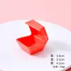 Caixa de Embalagem Colorida em Miniatura Simulada Acessórios de Resina Prato para Comida e Brincadeira Decoração Feita à Mão Casa de Bonecas DIY Casa de Brinquedo Brinquedos