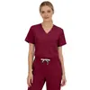 Nuevo Traje de Scrubs Simple de Corte Recto de Amazon, Secado Rápido, Cómodo, Elástico, Uniforme de Enfermera para Salones de Belleza y Residencias de Ancianos