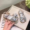Zapatos de Princesa para Bebé Niña Estilo Casual Sandalias con Lazo Primavera 2025 Nuevas Sandalias Pequeñas para Niñas de Actuación