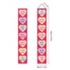 Decoración de Fiesta de Parejas Transfronteriza para el Día de San Valentín Cortina de Puerta Bandera Colgante para Porche Día de San Valentín Chino Romántico Venta al por Mayor