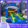 Combo de Trampolín con Tobogán Inflable de Delfín de Dibujos Animados Estilo Océano Parque de Juegos Inflable Comercial Pequeño Calentamiento para Mercado