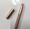 Pincel labial con tapa pincel labial de cabeza redonda pincel corrector pincel portátil para maquillaje de labios lápiz labial profesional para difuminar pelo suave pincel pequeño