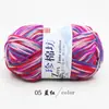 Hilo de Algodón Leche de 4 Hebras con Diseños Florales, Hilo para Muñeca de Crochet Bebé de Grosor Medio, Kit de Materiales DIY para Tejer a Mano