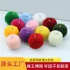 Fio Fino de Laço Fechado Bola de Cashmere com Pom-Pom 2cm Ornamento Decorativo para Pendurar Materiais Criativos Artesanais DIY