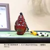 Ornamento de mão de jacarandá de folha pequena, pingente que traz sorte, brinquedo fidget Pixiu, pingente de artesanato cultural e artístico em madeira