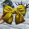 Grampo de cabelo com laço grande de celebridade da internet, clipe de topo de prato de menina doce, super imortal, cartão de cabelo para a parte de trás da cabeça, acessório de cabeça, Japão e Coreia do Sul