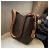 2026 Bolso Cruzado de Alta Gama Transfronterizo para Mujer Bolso Cubo Vintage con Monograma Bolso Madre-Hijo Bolso de Mano de Gran Capacidad Bolso de Hombro