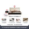 Tongyuite Lujo Accesible Estilo Retro Francés Crema Dormitorio Principal Onda Nueva Clase Ambiente Cama Doble Cama de Cuero