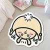 Alfombra Linda de Expresión de Dibujos Animados para Dormitorio, Junto a la Cama, Alfombra Linda, Cachemira Engrosada, Felpudo, Alfombra para Piso de Sofá de Sala de Estar