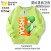 Sudaderas de colección de personajes de Mario para niños y niñas, ropa de cuello redondo de anime Super Mario Luigi, ropa de otoño e invierno para niños
