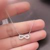 Cao Shi Fabricante al por mayor Collar con colgante de anillo Us Mobi Incrustaciones de circonita Micro-incrustado Collar de joyería exquisita para el día a día