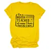 SOY un Profesor de Matemáticas en Amazon, Ebay y Sitios Web Independientes. Camiseta de Mujer Versátil y de Moda con Cuello Redondo y Mangas Cortas