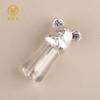 Tubo de brillo labial transparente de oso de 2,5 ml, tubo de rubor líquido, tapa galvanizada, material de embotellado de plástico.