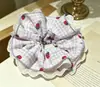 Atacado de Ponto Scrunchies de Renda Estilo Coreano Estilo Preguiçoso de Luxo Prendedores de Coque Prendedores de Cabelo Faixas de Cabelo Prendedores de Cabelo