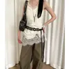 2025 Nuevo Estilo Étnico Cuerda de Cintura Tejida Artística para Mujer Estilo Coreano Primavera Casual Combinable Vestido Cinto de Cuerda Encerada