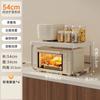 Prateleira para Forno de Micro-ondas, Rack de Armazenamento, Bancada, Forno de Camada Dupla Multifuncional para Mesa, Cozinha, Elétrico, Panela de Arroz, Rack de Armazenamento, Doméstico