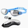 Gafas de natación para adultos con recubrimiento, gafas de natación de silicona integradas, HD, antivaho, con recubrimiento, gafas de natación transfronterizas de Amazon al por mayor